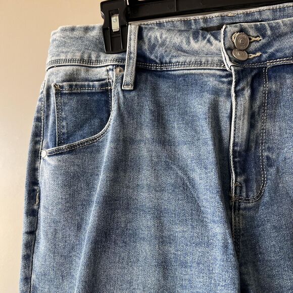 Hudson Jeans Womens 10 Straight Leg Mid Rise Stretch Denim Blue Stretch - Picture 7 of 16